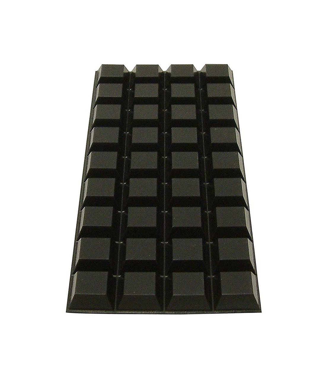 3M Bumpon SJ5023 Black Bumper Spacer Pad, Square Shaped Bumper,