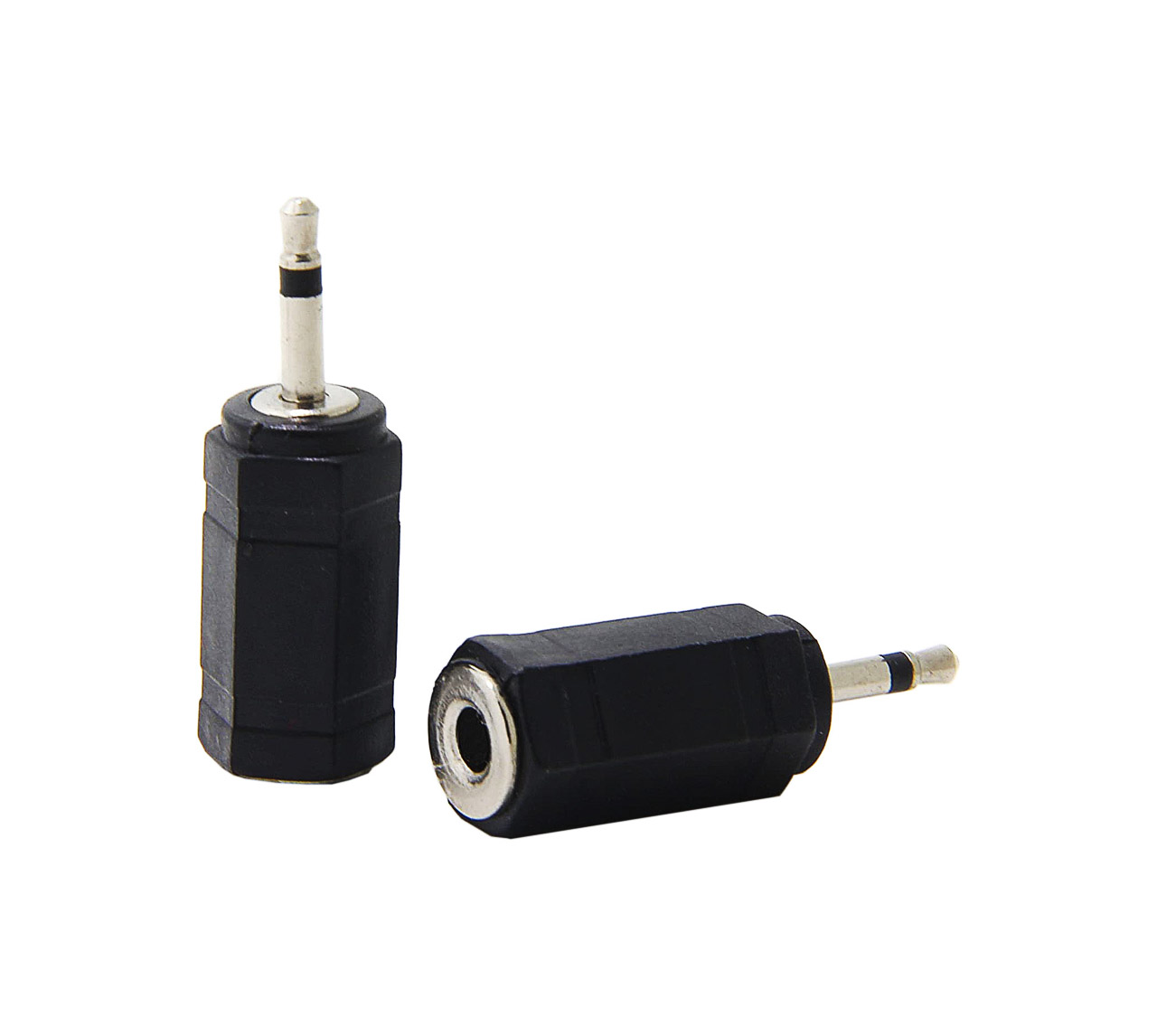 Ancable 2-Pack 2.5mm Mono Plug to 3.5mm Mono Jack Connector for