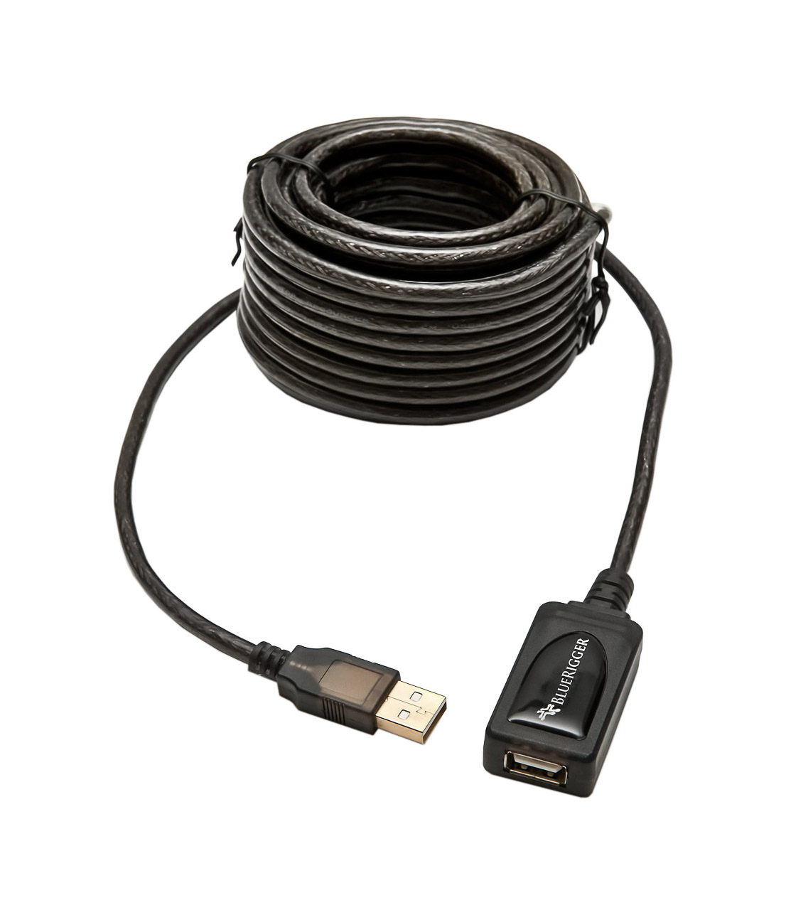 BlueRigger USB 2.0 Active Extension Cable 32FT, Type A Male to A