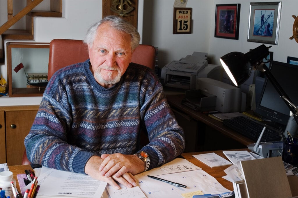 Clive Cussler in Arizona Home Office