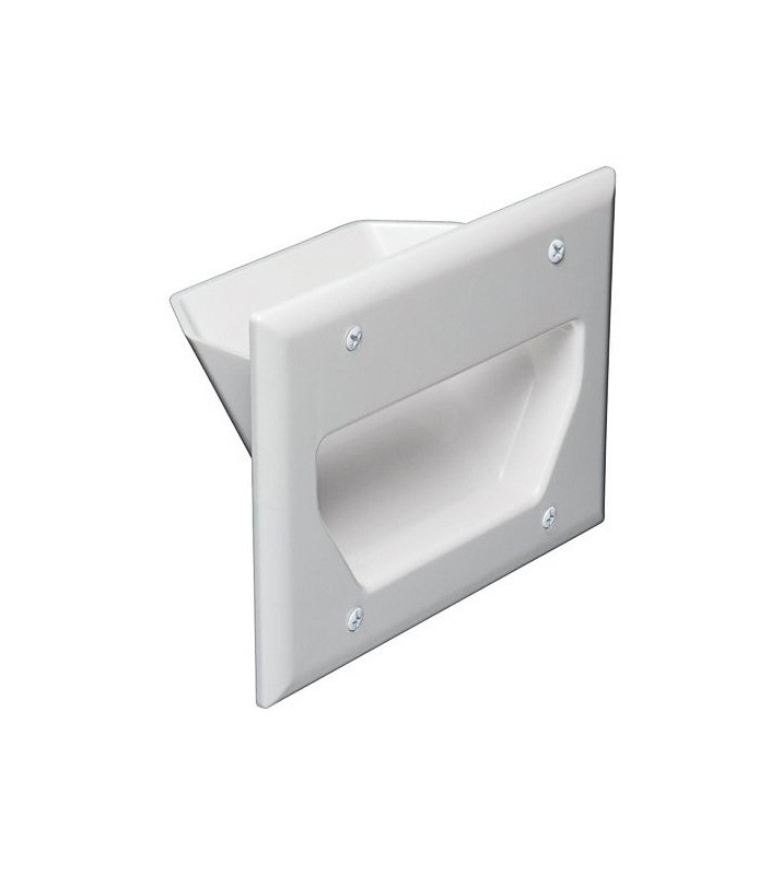 DataComm Electronics 45-0003-WH 3-Gang Recessed Low Voltage Cabl