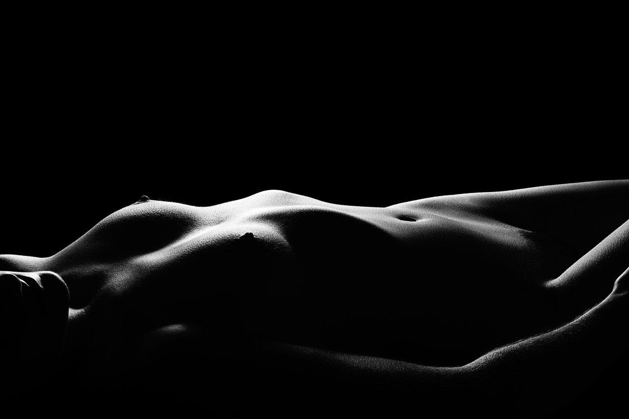 Fine Art Nude Black & White Boudoir