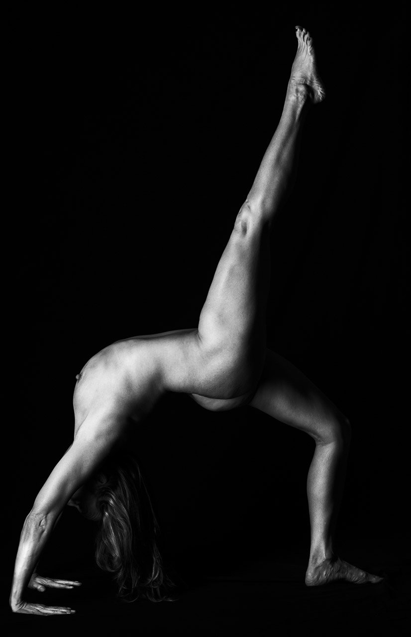 Fine Art Nude Eka Pada Urdhva Dhanurasana