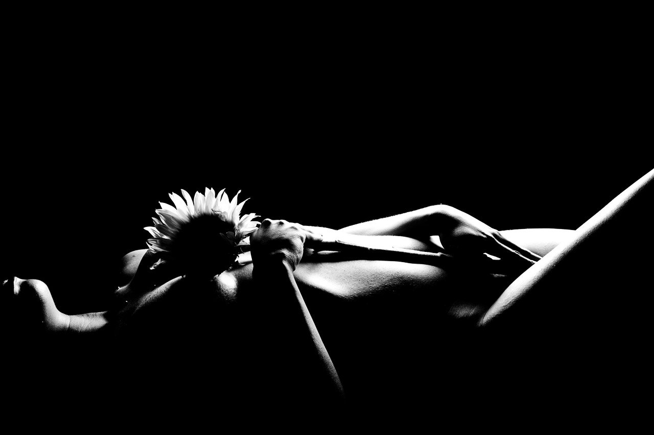 Fine Art Nude with Sunflower