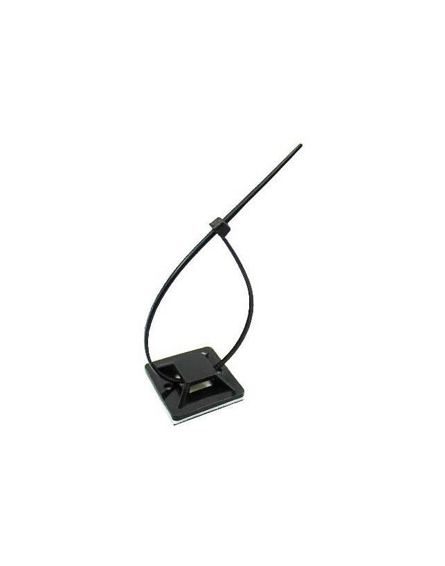 Firmoony 100 Pack Black Self Adhesive Cable Tie Mounts