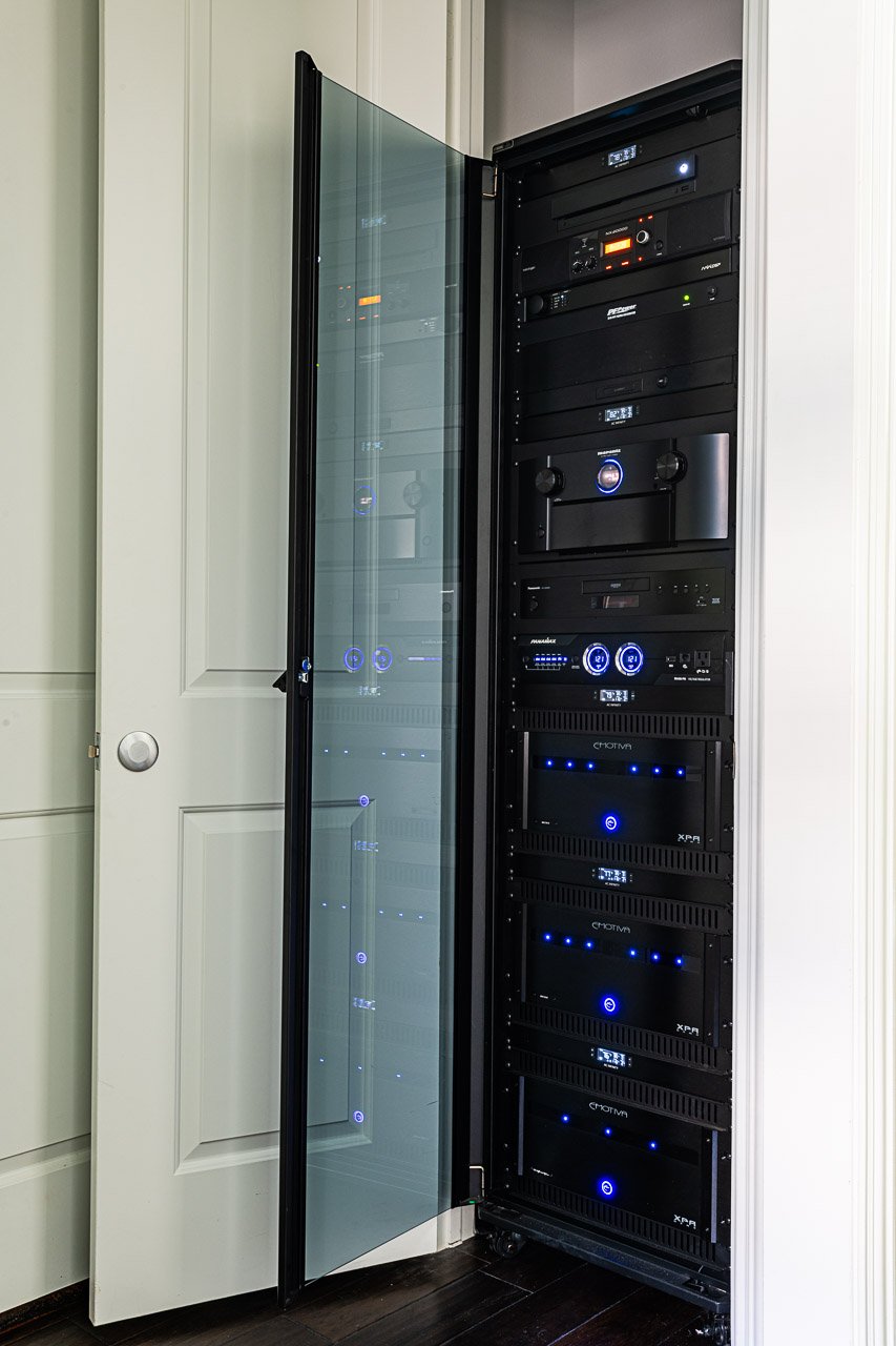 Home Theater: Equipment Rack Closet