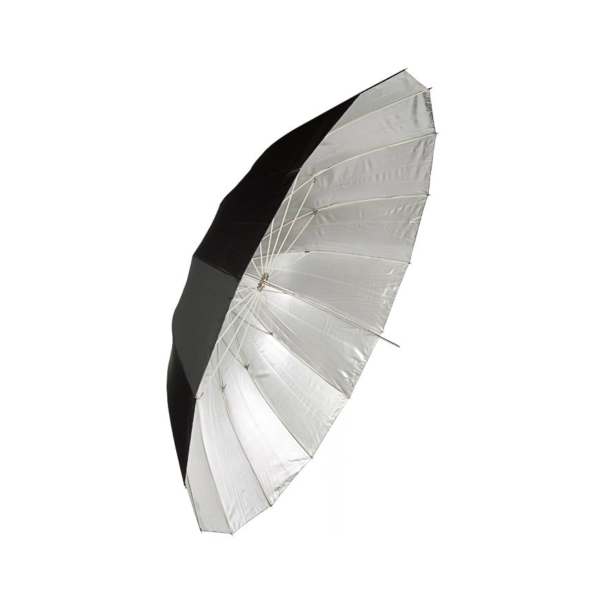 Paul C. Buff Silver 86” 16 Rib Parabolic Umbrella