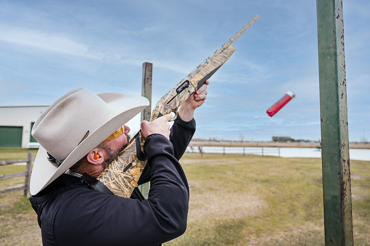 Sporting Clay Competitor at Tournament