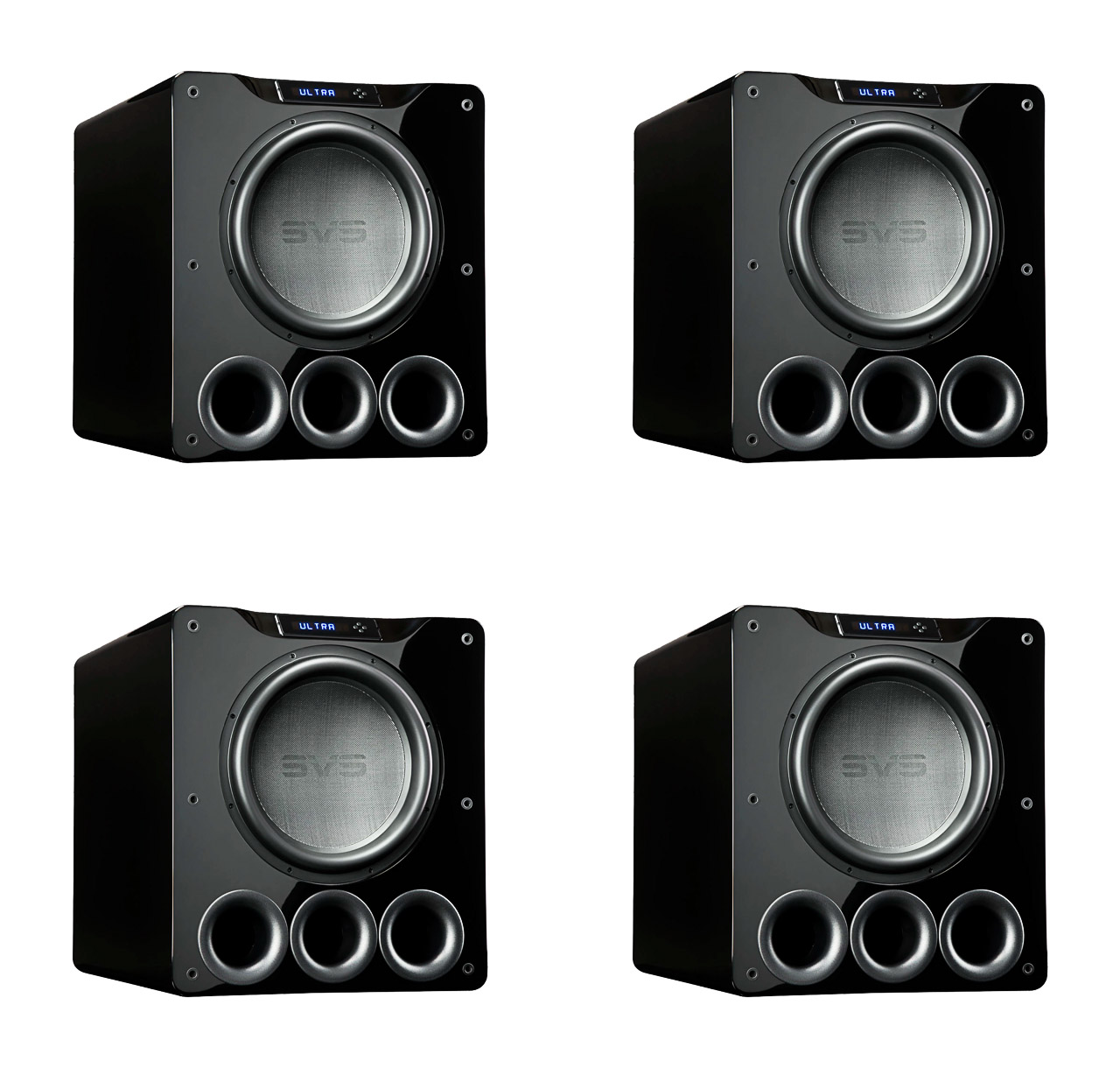SVS PB16 Ultra Piano Gloss Black 16-inch Powered Subwoofers